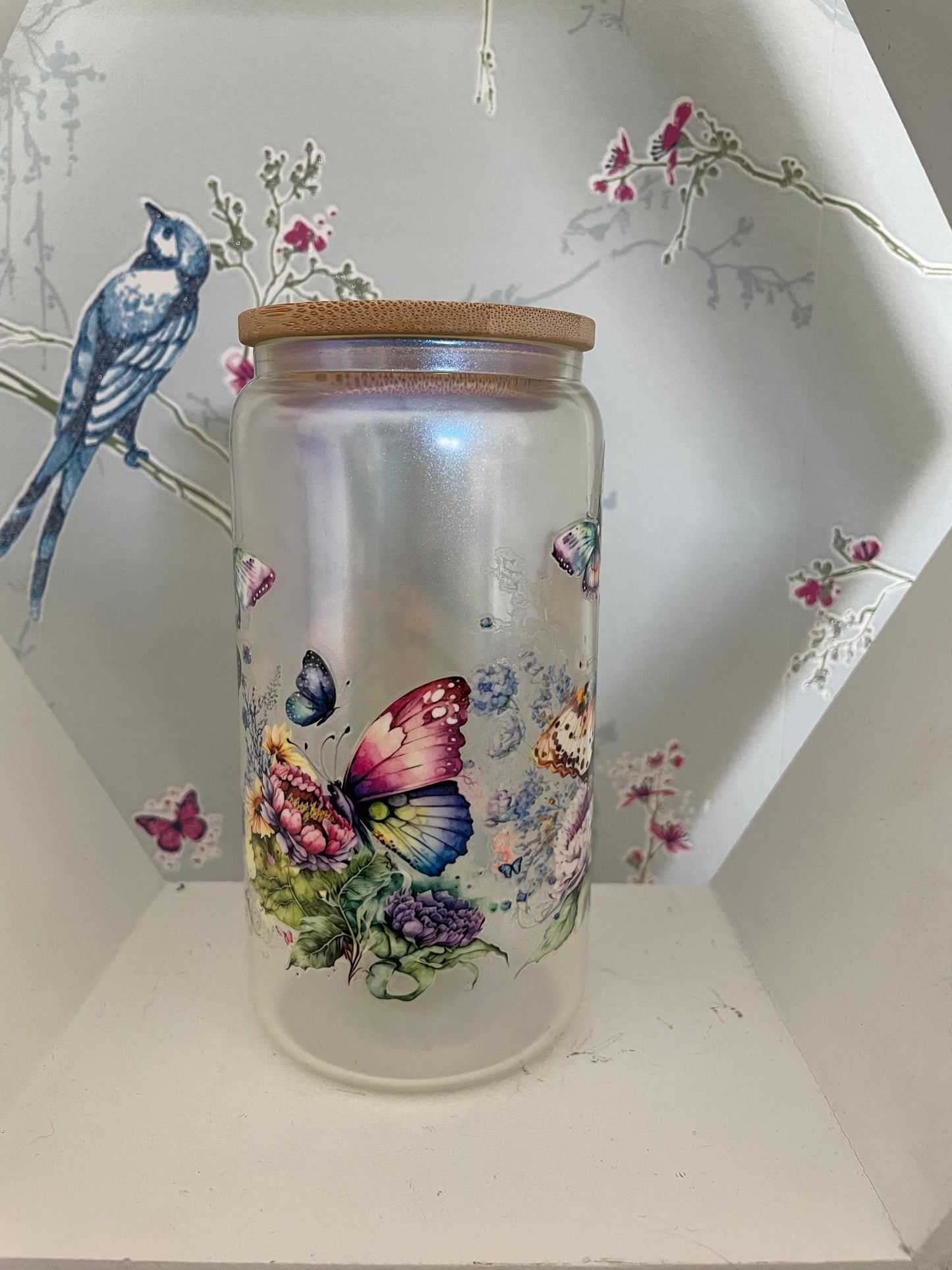 Butterfly Glass Tumbler