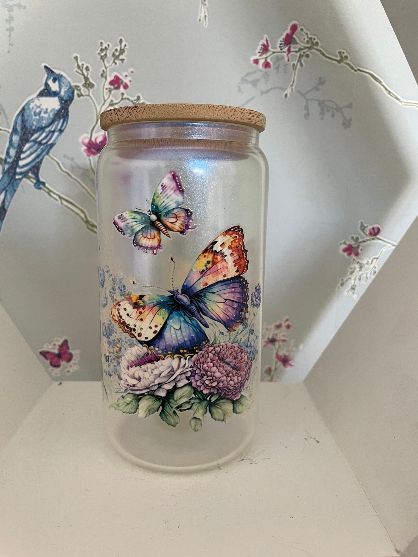 Butterfly Glass Tumbler