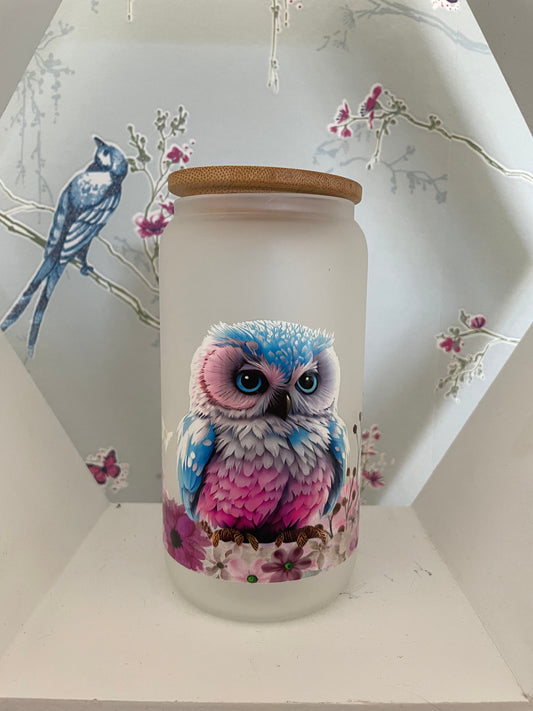 Owl Glass Tumbler