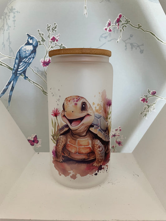 Turtle Glass Tumbler